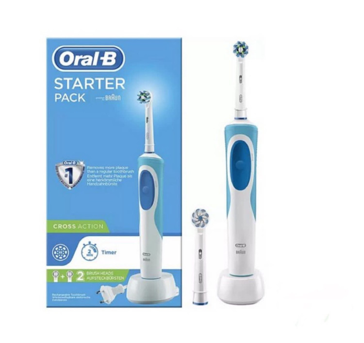 مسواک برقی اورال بی مدل Cross Action Starter Pack ا Oral-B (همراه با سری یدک)