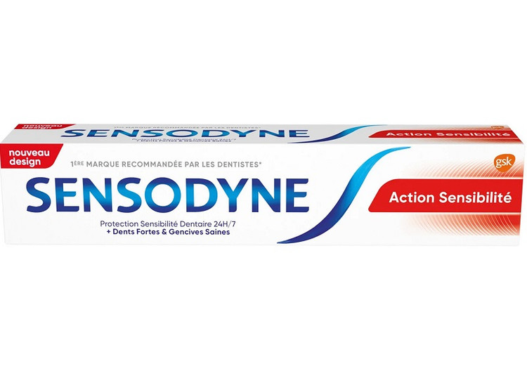 خمیر دندان سنسوداین مدل Action sensibilite حجم 75 میلی لیتر