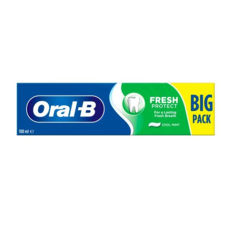 خمیر دندان اورال big pack-بی مدل Fresh Protect حجم 100 میلی لیتر