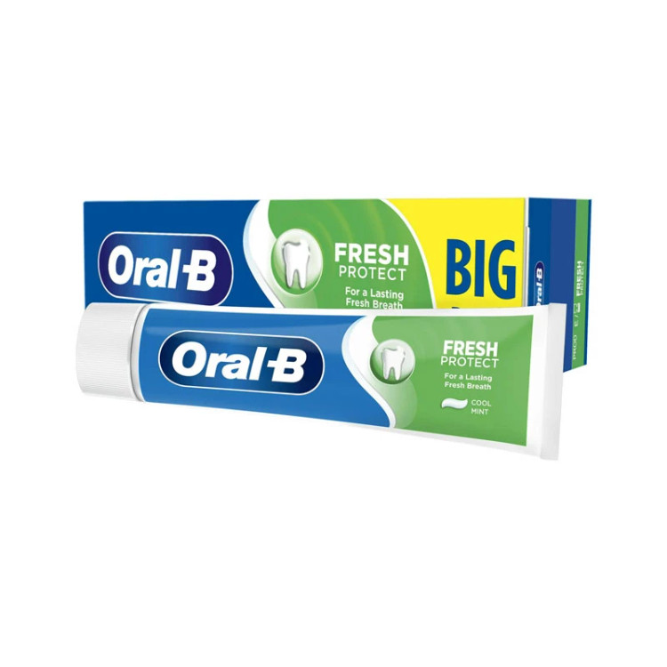 خمیر دندان اورال big pack-بی مدل Fresh Protect حجم 100 میلی لیتر
