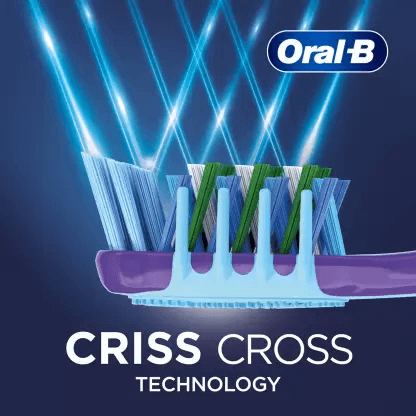 مسواک اورال-بی مدل CRISSCROSS GUM CARE INDICATOR با برس متوسط بسته 4 عددی
