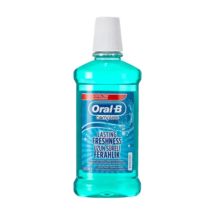 دهان شویه اورال روزانه بدون الکل بی Complete مدل Lasting Freshness حجم 500 میلی لیتر