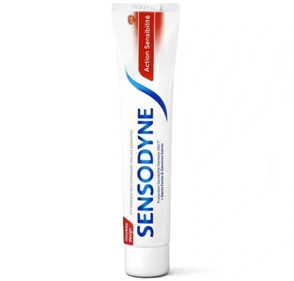 خمیر دندان سنسوداین مدل Action sensibilite حجم 75 میلی لیتر